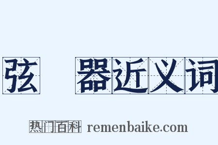 弦樂器近义词是什么意思的图片